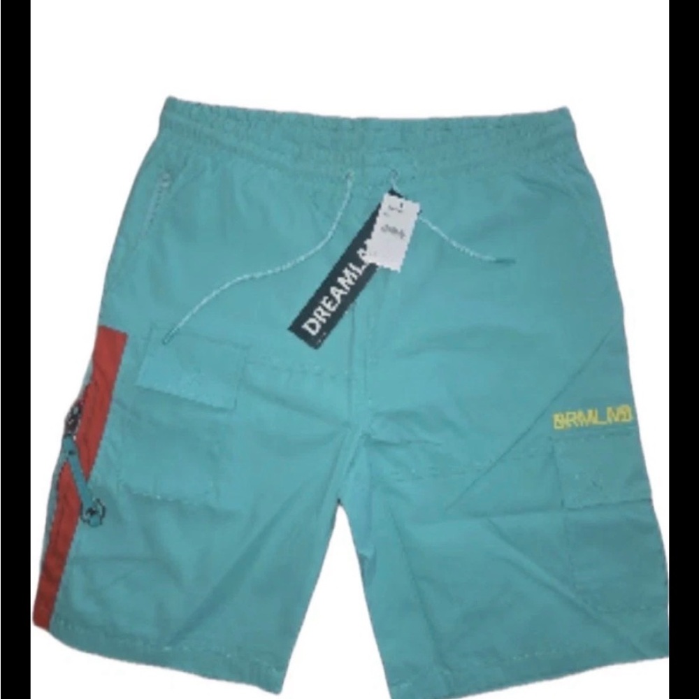 Dreamland  Teal Shorts NWT Men's casual  Size Large Swimwear Beachwear